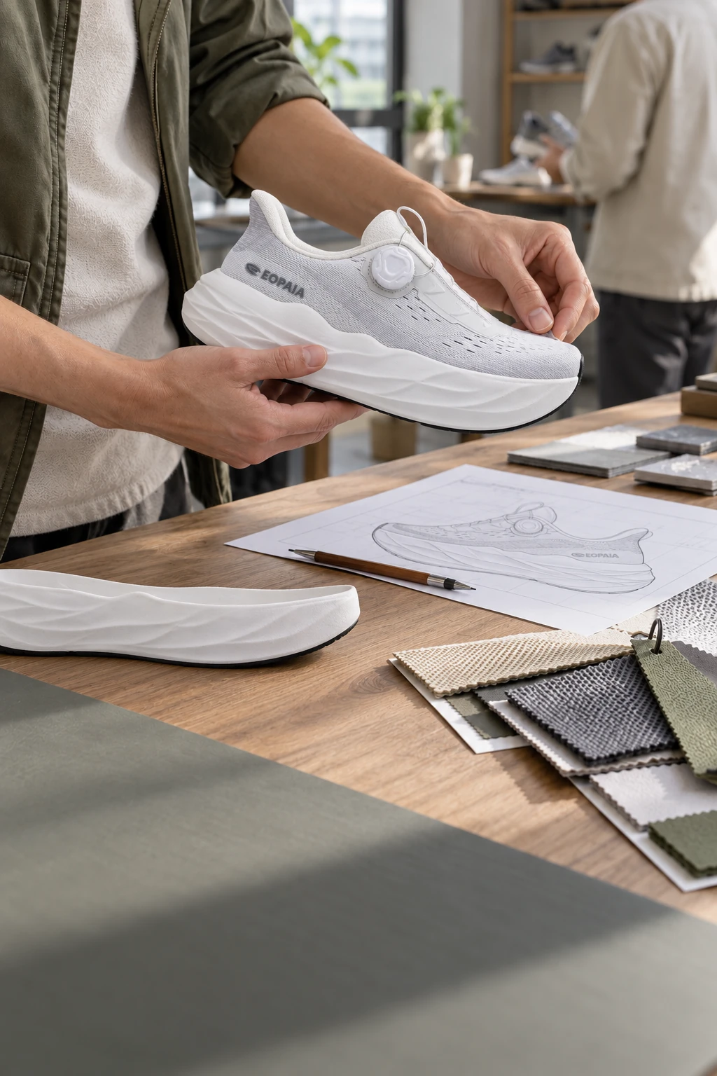 EOPAIA white dial sneaker sample inspection